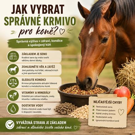 Jak vybrat správné krmivo pro koně?