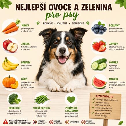 Nejlepší ovoce a zelenina pro psy