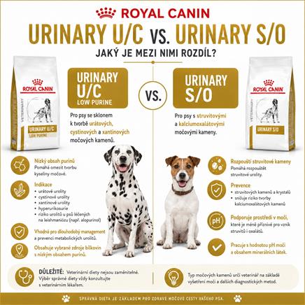 Royal Canin Urinary U/C vs. Urinary S/O: Jaký je mezi nimi rozdíl?